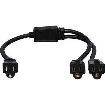 Hosa Technology YAC-407 3-Prong Male to Two 3-Prong Females Y-Power Cable