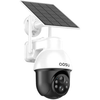 aosu 2K SolarCam D1 Lite QHD Outdoor PTZ Solar-Powered Wi-Fi Security Camera