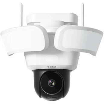 aosu Floodlight Cam Pro Wireless 5MP Outdoor Pan/Tilt Camera (Wired Power)