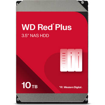 WD 10TB Red Plus 7200 rpm SATA III 3.5" Internal NAS HDD (2-Pack)