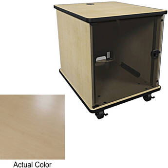 Middle Atlantic MFR-1227E1 MFR Series Mobile Furniture Rack (Kensington Maple, 12 RU)