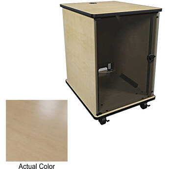 Middle Atlantic MFR-1627E1 MFR Series Mobile Furniture Rack (Kensington Maple, 16 RU)