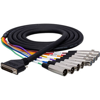 Hosa Technology AES-805Y DB25-to-XLR AES/EBU Breakout Snake - 16.5' (5 m)
