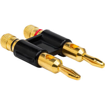 Hosa Technology BNA260BLK Premium Dual Banana Plug- Blk