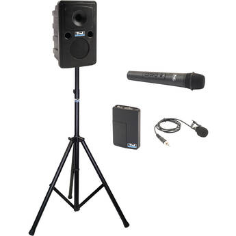 Anchor Audio Go Getter 2 System 2 with Wireless Handheld Mic, Beltpack, Lapel Mic, and Speaker Stand