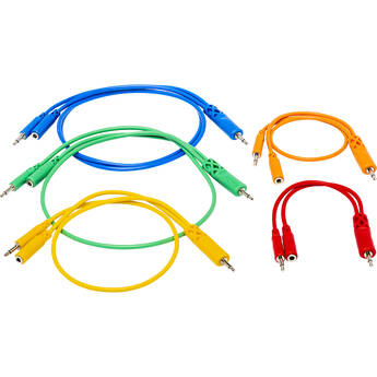 Hosa Technology Hopscotch Patch Cables (0.5, 1, 1.5, 2 & 3', Pack of 5)