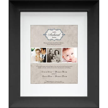 MCS 11x14" Archival Series Picture Frame with 8x10" Opening (Black)