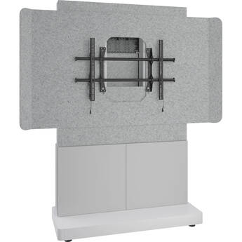 Middle Atlantic Forum Freestanding 48" Wide 2-Bay Floor Stand for 42 to 55" Displays (Light Finish)