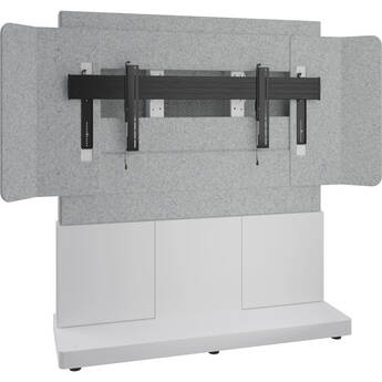 Middle Atlantic Forum Display Stand - 66"W 3-Bay -81"21:9 UltraWide Display (Light Finish)
