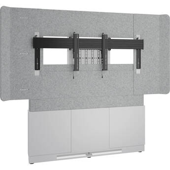 Middle Atlantic Forum Display Stand  -66"W 3-Bay 1-86x100" FTW Display (Light Finish)