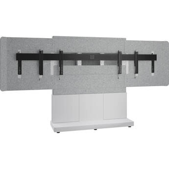 Middle Atlantic Forum Display Stand - 66"W 3-Bay 2-50-55" Display (Light Finish)