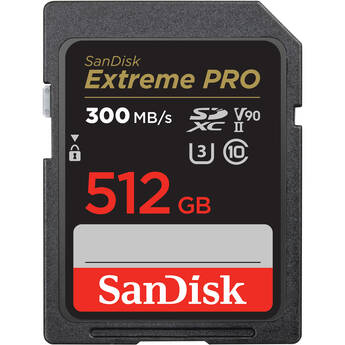 SanDisk 512GB Extreme PRO UHS-II SDXC Memory Card (2-Pack)
