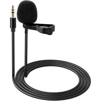 Neewer CM5 Omnidirectional Lavalier Condenser Microphone (Black, 2-Pack)
