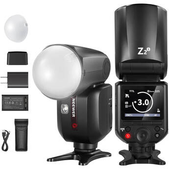 Neewer Z2-S TTL Round Head Flash Speedlite for Sony (Diffuser Kit)