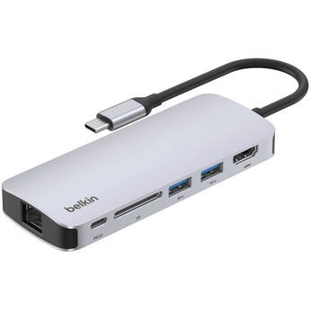 Belkin CONNECT USB-C 6-In-1 Multiport Hub V2