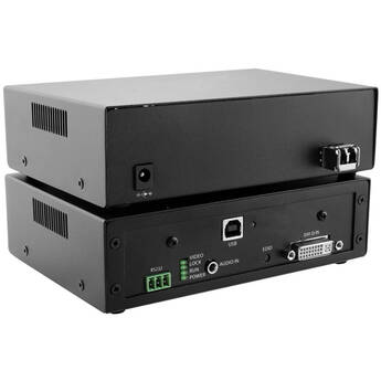 Smart-AVI FVX-3000-Pro DVI-I /VGA Multimode Fiber Extender Transmitter with Stereo Audio, USB 1.1, RS-232