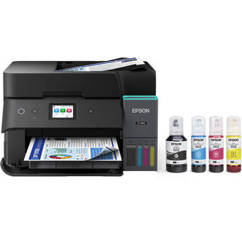 Epson EcoTank ET-4950 Wireless Color All-in-One Cartridge-Free Supertank Printer (Black)