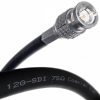 Canare 12G-SDI UHD 4K Single-Channel BNC Cable (3')