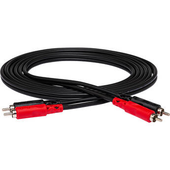 Hosa Technology 2 RCA Male to 2 RCA Male Dual Cable (Nickel Contacts) - 13'