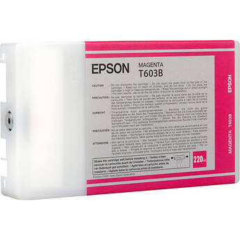 Epson T603B00 Magenta UltraChrome K3 Ink Cartridge (220mL)