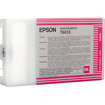 Epson T603300 Vivid Magenta UltraChrome K3 Ink Cartridge (220mL)