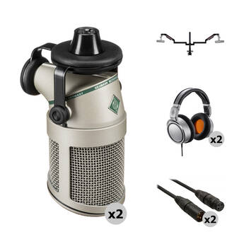 Neumann BCM 705 Two-Person Face-to-Face Broadcasting Kit with NDH 20 Headphones