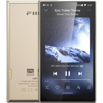 FiiO M21 Portable Hi-Res Lossless Music Player (Titanium/Gold)