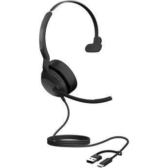Jabra Evolve2 50 Mono Wired USB-C/A and Bluetooth Headset (Unified Communications)