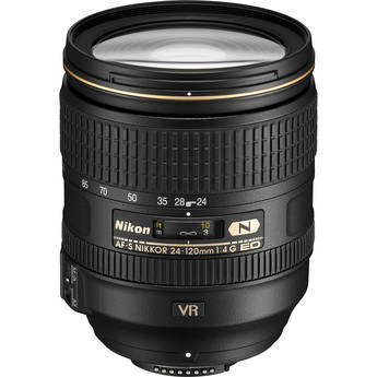 Nikon AF-S NIKKOR 24-120mm f/4G ED VR Lens (Refurbished)