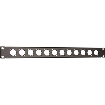Auray RPPM12-1U Rack Panel for 12 Panel-Mount Connectors (1 RU)