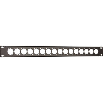 Auray RPPM16-1U Rack Panel for 16 Panel-Mount Connectors (1 RU)