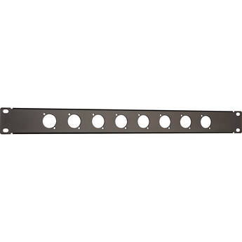 Auray RPPM8-1U Rack Panel for 8 Panel-Mount Connectors (1 RU)