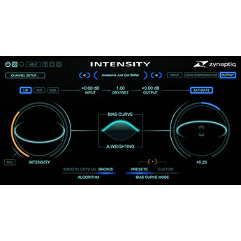Zynaptiq INTENSITY 2 Detail, Clarity, Density, Loudness Plug-In