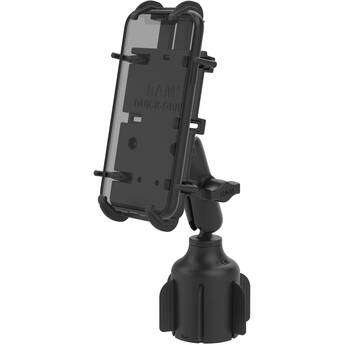 RAM Mounts RAM Quick-Grip XL Phone Mount with Stubby Cup Holder Base