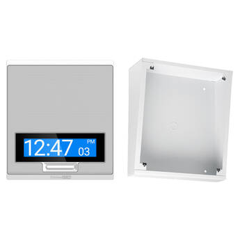 AtlasIED 8" Indoor PoE+ IP Speaker with Talkback Microphone & Angled Back Box