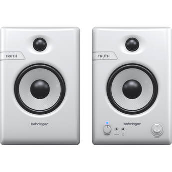 Behringer TRUTH 4.5" Powered Studio Monitors with Bluetooth and Advanced Waveguide (White, Pair)