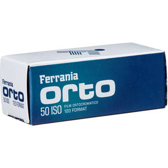 Ferrania Orto 50 ISO Orthochromatic Film (120 Roll Film)
