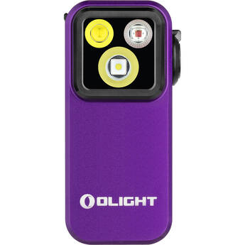 Olight Oclip Pro Rechargeable Clip-On Light (Purple)