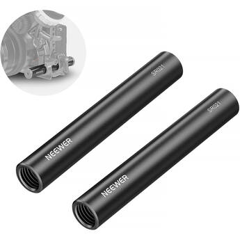 Neewer SR024 Aluminum 15mm Rod (16", Pair)