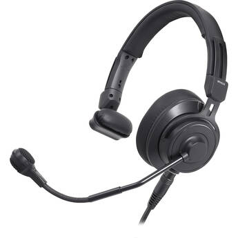 Audio-Technica Single Ear Broadcast Headset with Dynamic Element and Detachable Unterminated Cable