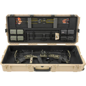 SKB iSeries REV2 Plush Large Parallel Limb Bow Case (Tan, Black Plush Interior)