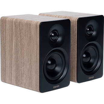 Edifier M60 Compact Desktop 2.0 2-Way Active Bluetooth Speakers (Oak, Pair)