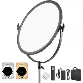 Neewer NL-360ARC Round Bi-Color LED Light with Remote Control (18")