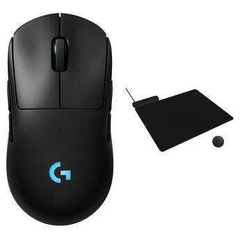 Logitech G PRO 2 LIGHTSPEED Wireless Mouse & POWERPLAY 2 Charging Pad Kit (Black)
