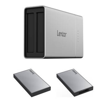 Lexar Professional Workflow Go Docking Station with 2TB SSD and CFexpress 4.0 Type B Card Reader