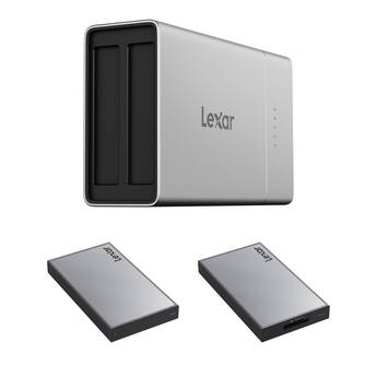 Lexar Professional Workflow Go Docking Station with 2TB SSD and CFexpress 4.0 Type A Card Reader