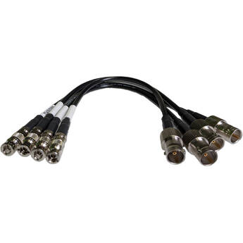 Switchblade Systems Micro-BNC to Full-Sized BNC Cable Adapters (9.8", Set of 4)