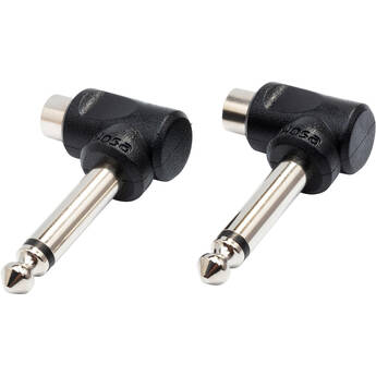 Hosa Technology GPR123 Phone to RCA Angled Adapter- (2)