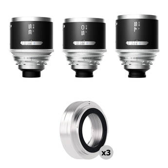 BLAZAR LENS MANTIS T2.0 1.33x Anamorphic 3-Lens Set with 3 Sony E-Mount Adapters (ARRI PL)