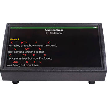 lyrics prompter MOGX Pro Horizontal Stage Teleprompter with Anti-Glare Plexiglass (27")